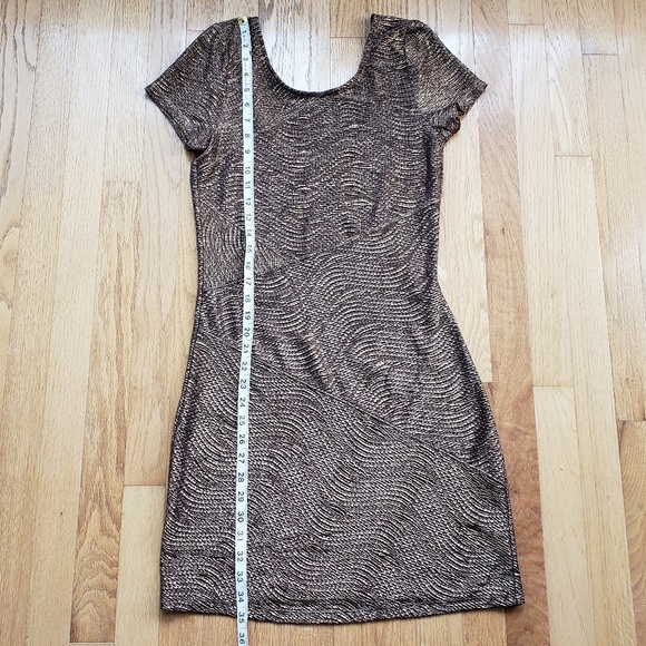 Free People Gold Bodycon Dress - Picture 3 of 6